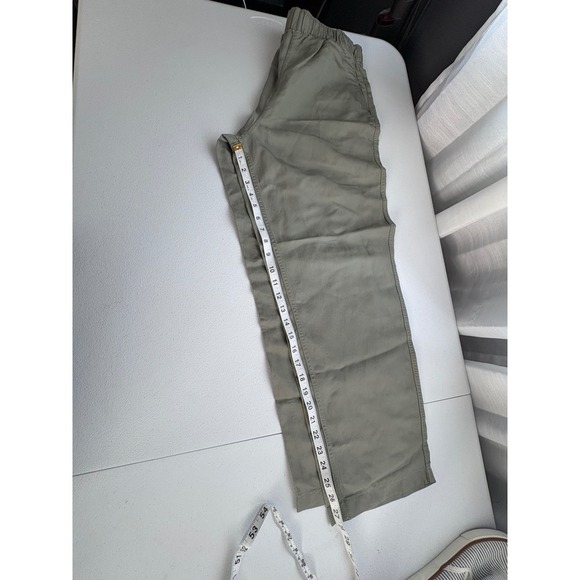 Abercrombie & Fitch Olive Green Pants Elastic Waist Casual Comfy Size S - Picture 5 of 5